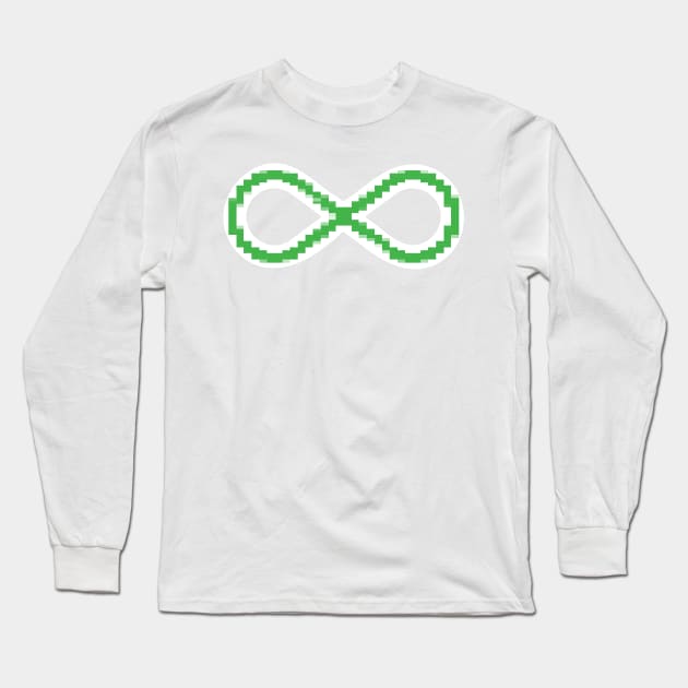 Pixel Flux logo Long Sleeve T-Shirt by hipstuff